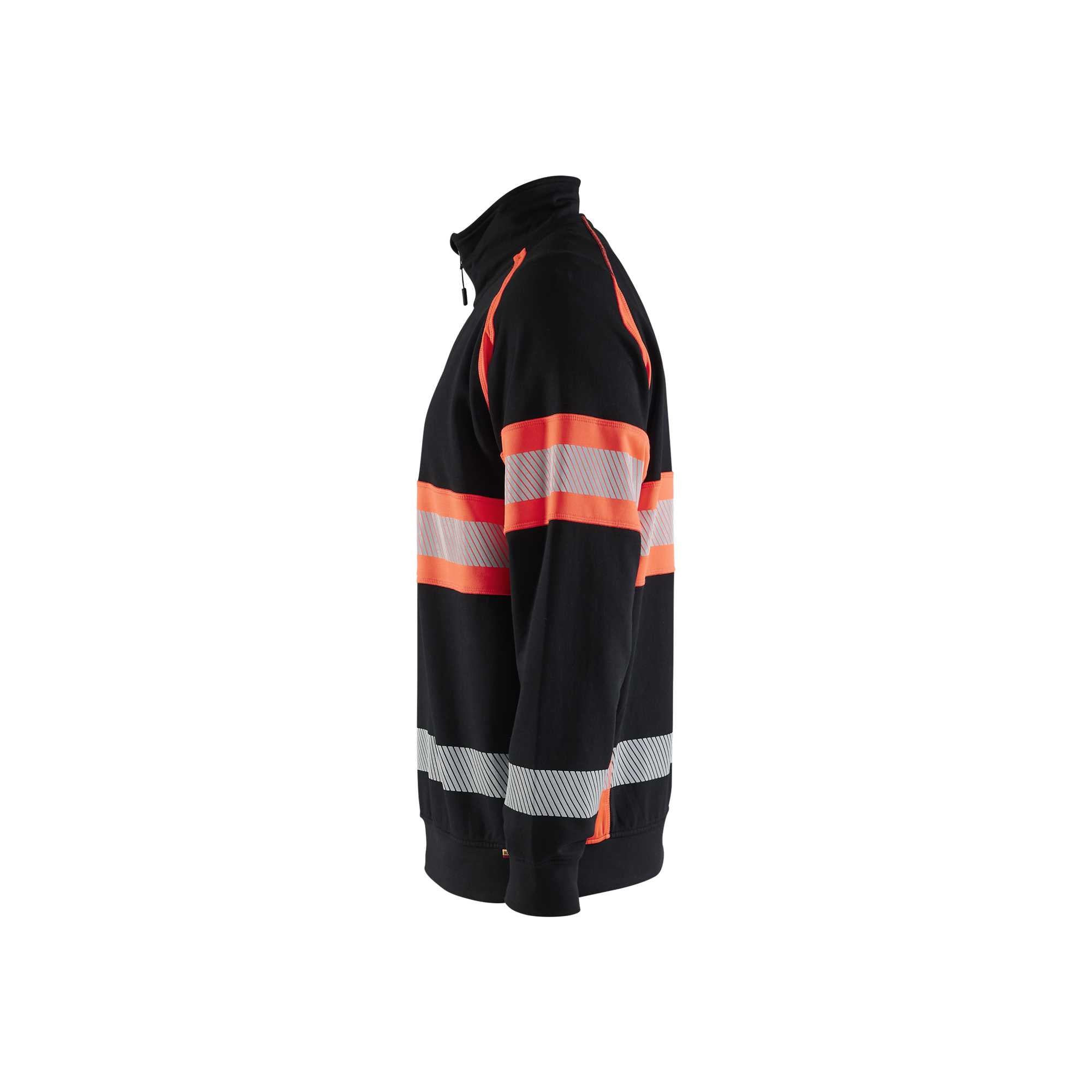 BLAKLADER 35531158 Hi Vis Sweater Hi Vis Reflective Half-zip Work Sweatshirt MEN - 100% Cotton